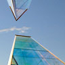 "Zwei Licht-Prismen", Centrum Bank Vaduz, Heinz Mack, 2002