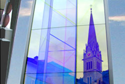 "Zwei Licht-Prismen", Centrum Bank Vaduz, Heinz Mack, 2002